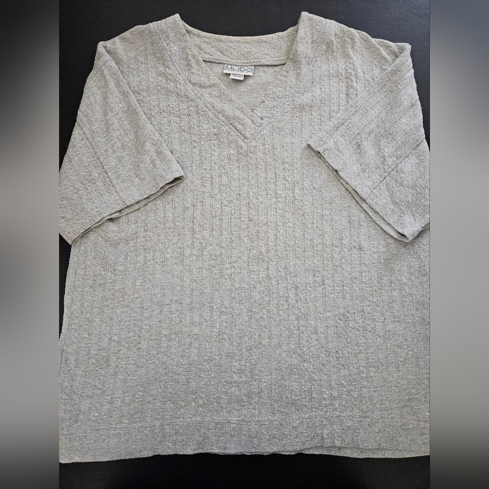 Vintage - MUDO Grey Heavy Cotton Oversize Top - NWOT - Size L